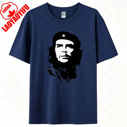 Che Guevara Shirt Rebel Cuban Shirt Guerrilla Revolution Casual Short Sleeve Men's High Quality Cotton T-Shirt