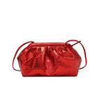 Small Luxury Design Women's Leather Silver Cloud Bag Female Gold Crossbody Bag Ladies Party Clutch Purse Female Handbags PlatiNum