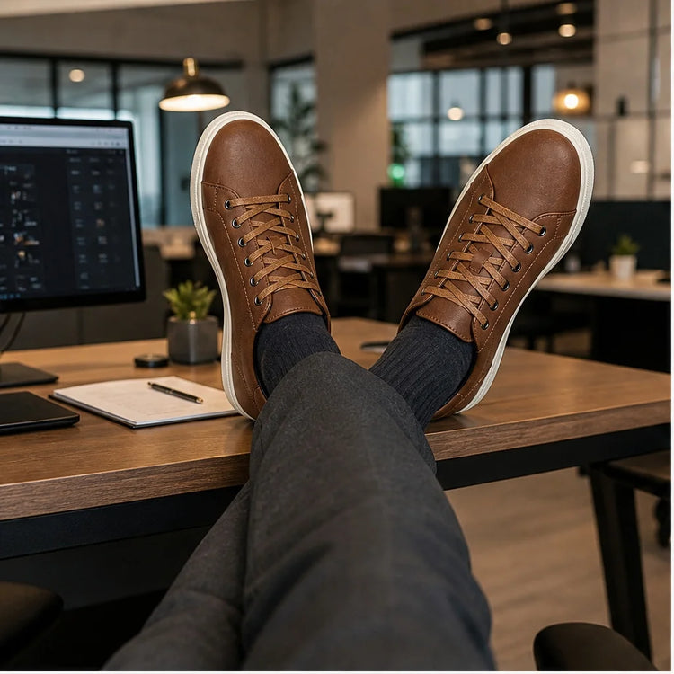 Men's Sneakers And Casual Shoes Plain Design Shoes For Man Casual Wear Man Shoes Contrast Sole Casual Style