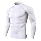 Men Compression Long Sleeve T Shirt Sportswear Male Skinny Tshirt Elastic Track Tracksuit Clothing Gyms Fitness T-shirt For Men PlatiNum