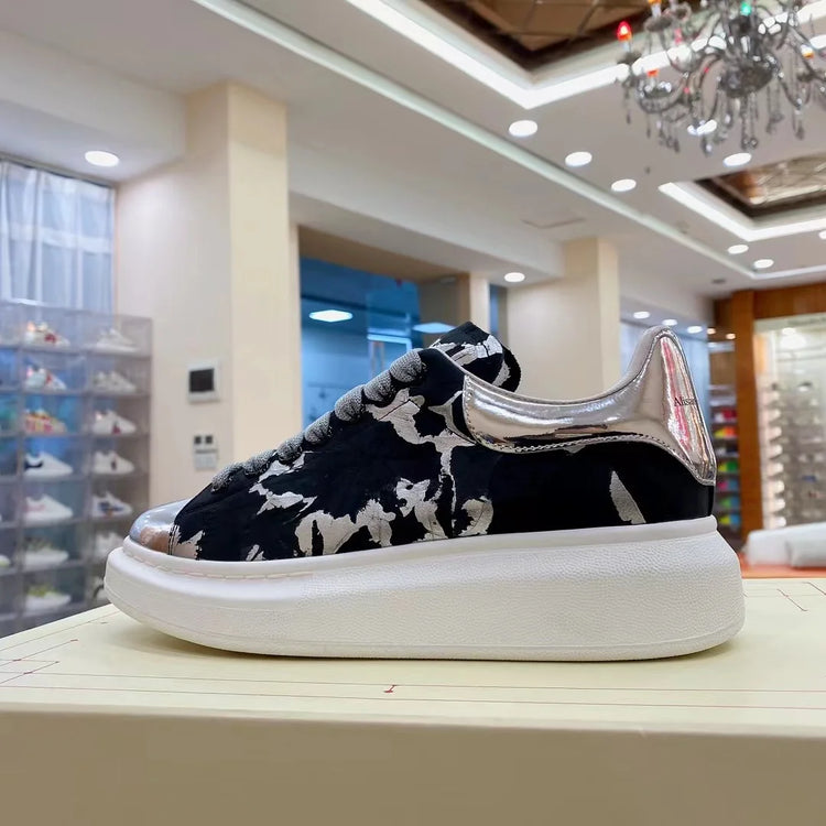 New Fashion Men Casual Shoes White Platform Loafer Shoes Genuine Leather Round-toe Sports shoes Man Sneakers Male Daily Footwear