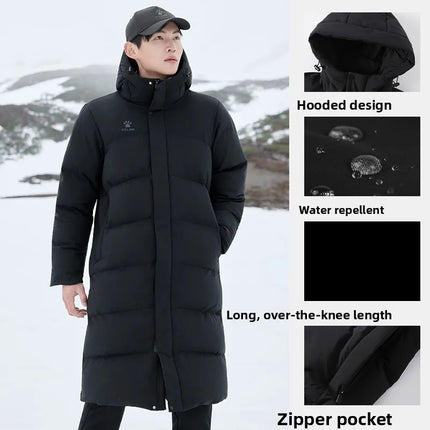 KELME Men's Thermal Down Jacket Outdoor Running Windproof Fleece-Lined Thickened Training Jacket пуховик женский