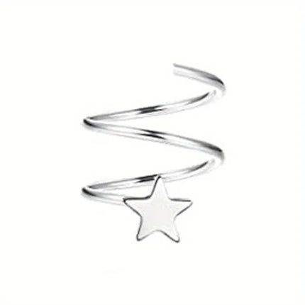 Drperfect 1pc orecchini chirurgici in acciaio inossidabile per donna uomo orecchini con retro piatto orecchini con cartilagine orecchini a cerchio con Piercing platinumshop
