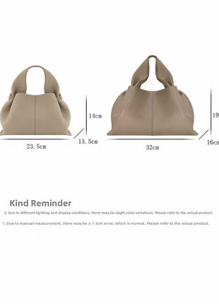 Grande borsa tote da donna in pelle morbida, con manici integrati, borsa capiente per shopping e lavoro