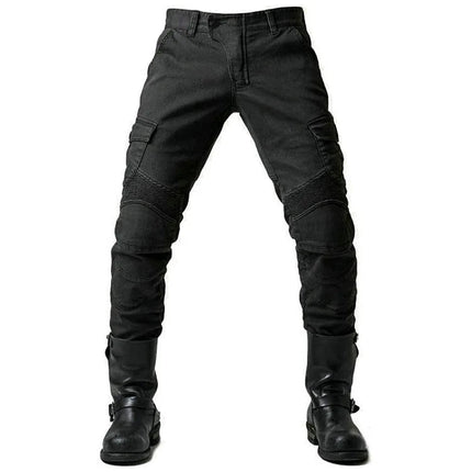 Men Denim Cargo Skinny Solid Pockets Pencil Pants Washed Ankle Length Jeans Vintage Moto Biker 2024 Summer Slim Fit Sheath PlatiNum