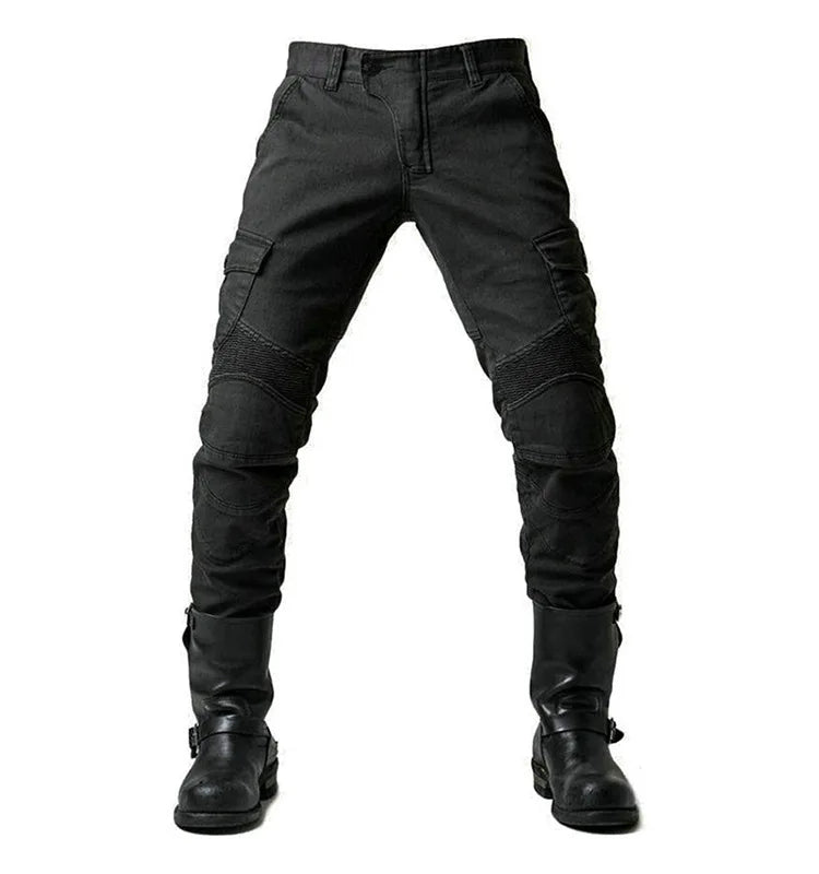 Men Denim Cargo Skinny Solid Pockets Pencil Pants Washed Ankle Length Jeans Vintage Moto Biker 2024 Summer Slim Fit Sheath PlatiNum