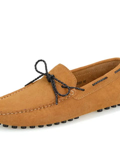 Mocassini da Uomo in Stile Italiano, Scarpe in Pelle Scamosciata, Calzature Comode e Leggere per Guida e Club