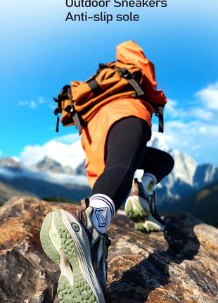 ONEMIX Scarpe da trail running da uomo Scarpe da ginnastica in pelle antiscivolo indossabili Supporto stabile Scarpe sportive fuoristrada Scarpe da ginnastica da passeggio all'aperto PlatiNum