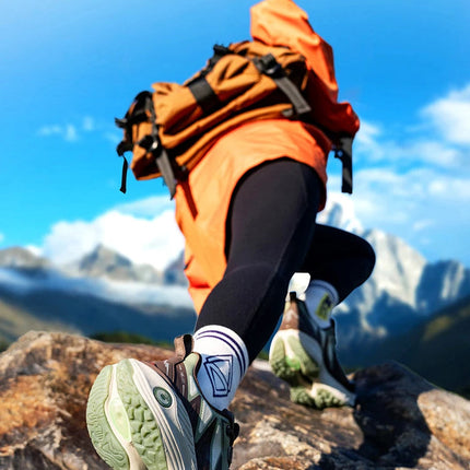 ONEMIX Scarpe da trail running da uomo Scarpe da ginnastica in pelle antiscivolo indossabili Supporto stabile Scarpe sportive fuoristrada Scarpe da ginnastica da passeggio all'aperto PlatiNum