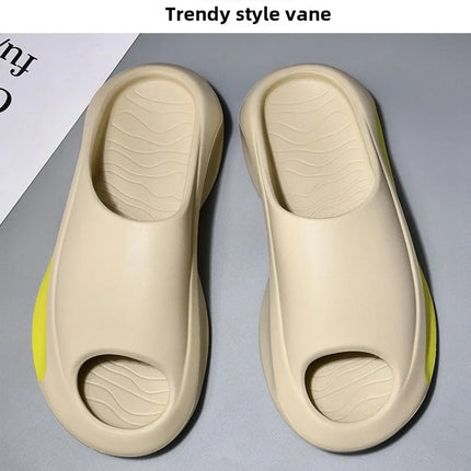 Pantofole in cocco Le donne indossano sandali Coppia fondo spesso Eva Step on Shit Feeling Home Home Pantofole di grandi dimensioni Scarpe