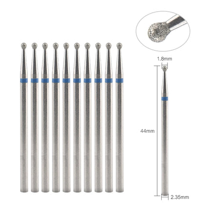 10Pcs Diamond Milling Cutter For Manicure Electric Nail Drill Bits Accessory Pedicure Machine Nail File Gel Remover Tool uñas Accesorios Y Herramientas
