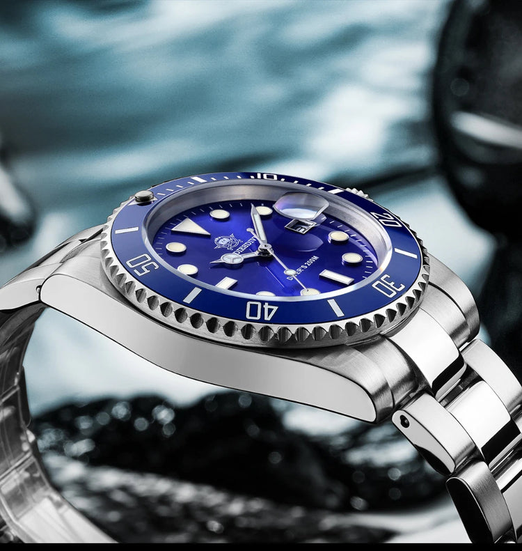 ADDIESDIVE Man Watch High Quality Ceramic Bezel Business Leisure 41mm Quartz Watches BGW9 Luminous 200m Waterproof Diver Watch