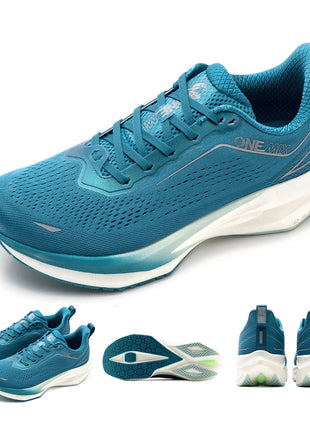 ONEMIX Scarpe da corsa da jogging per uomo Scarpe da ginnastica da esterno super leggere Scarpe da passeggio antiscivolo con ascensore Donna PlatiNum