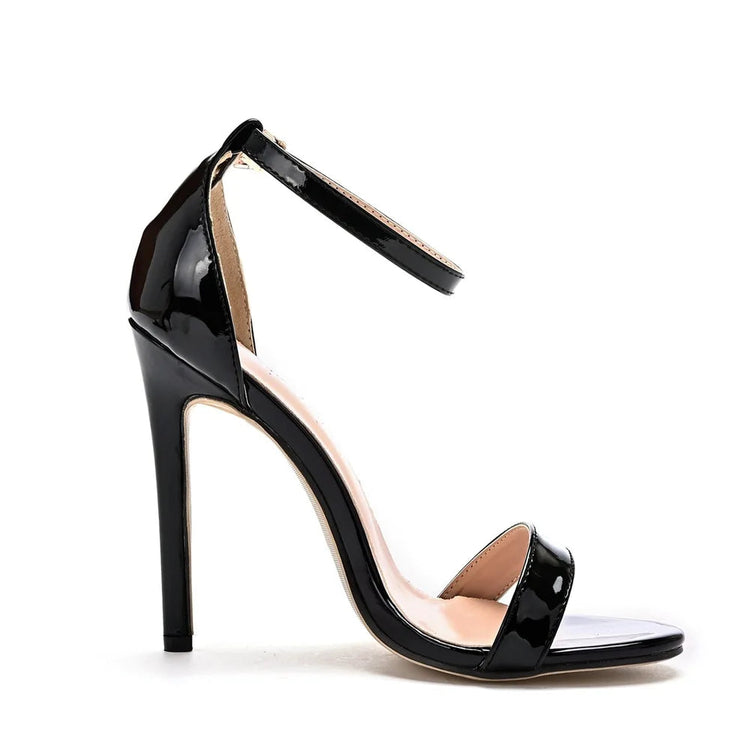 2026 spring Fashion Large Size 11cm Woman Sexy Dance Shoes Sandals Women Shoe Summer High Heels Stiletto Elegant Party Shoe PlatiNum
