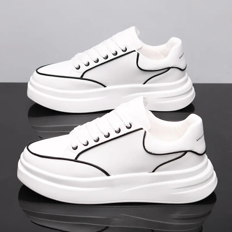 New Couple's Small White Shoes Men's Sneakers Women Sports Shoes Increased Height Inside Casual Sports Shoes