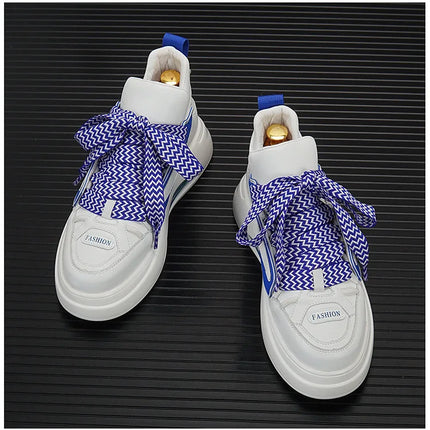 High top White Sneakers Best selling Mens Sneakers With Anti slip Wear resistant Properties Increasing Height by 6 Centimeters