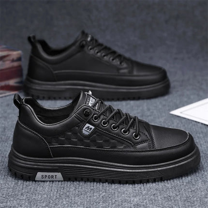 Men's Flat Casual Shoes Spring Breathable Soft-Sole Anti-Slip Outdoor Walking Shoes Youth Fashion White Shoes Sports Board Shoes