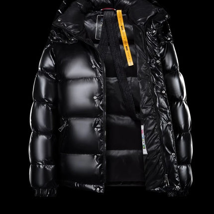 Prowow New men's white duck down down jacket with warm shiny surface short thick hooded jacket