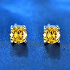 SZ Silver - Yellow / 0.3ct (4mm) x 2pcs - box