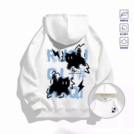 2026 Trendy _Haze Blue_ Cat Hoodie - Both Men's and Women's Spring_Autumn Multi-Purpose Coat - Cool Fashion Item