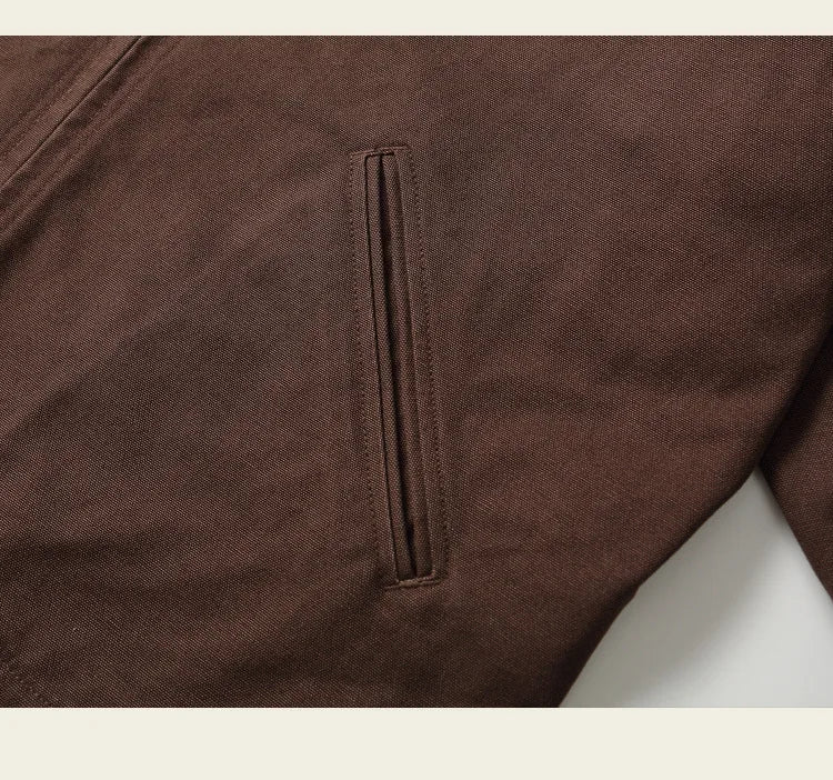 Classic Detroit Jacket J01 American Vintage Workwear Spring/Fall 100% Cotton Canvas Jacket J97 Loose-Fit Lightweight Coat