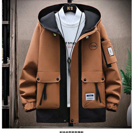 Autumn Casual Men Sets Two Pieces Fashion Korean Trend Hooded Jacket + Pants Spring Sweatshirt Sportswear Man Suit