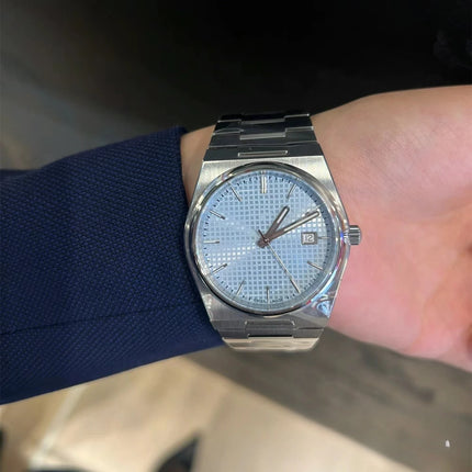 Orologio da Polso Serie PRX con Cinturino in Acciaio, Modello Super Player, per Uomo e Donna, con Calendario, Stile Semplice e alla Moda, Regalo di Compleanno, Idea Regalo per Lui e per Lei