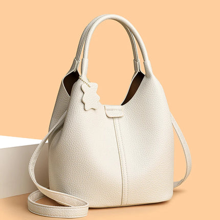 Nuove borse da donna in PU morbido casual alla moda Borse a tracolla femminili di grande capacità in tinta unita Borse tote retrò per lo shopping