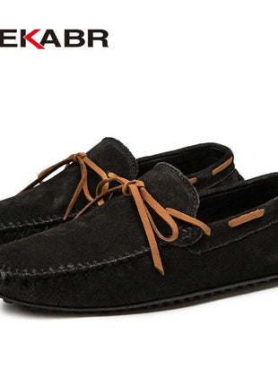 Dekbr Casual uomo scarpe in vera pelle estate traspirante verde mocassini da uomo scarpe in pelle Sapato Masculino Zapatos Hombre