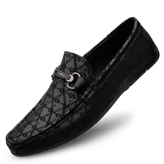 Nuovi Mocassini Neri da Uomo 2026, Scarpe in Pelle di Alta Qualità, Design Elegante, Suola Morbida, Comode Scarpe Casual