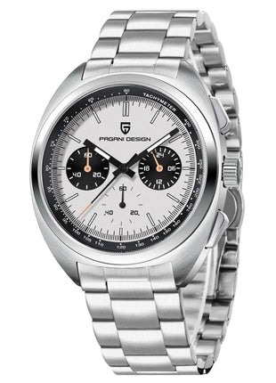 PAGANI DESIGN Orologi da uomo Retro Panda Quadrante Orologio al quarzo da uomo Giappone VK63 Cronografo Vetro zaffiro Orologio da polso da uomo 2024 Nuovo