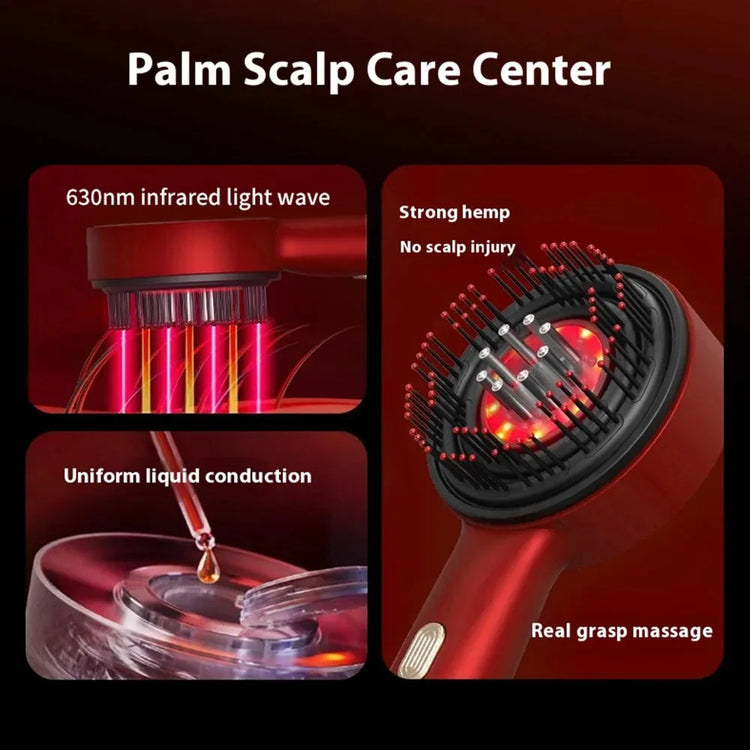 Factory Direct 2026 Electric Hair Regrowth Brush with Infrared Light Machine Acupoint Scalp Massage Anti-Hair Loss Exercise Hair