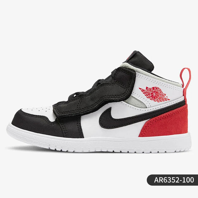 Scarpe da tavolo sportive per bambini Nike originali JORDAN 1 MID ALT (PS) AJ1 AR6352-100 platinumshop