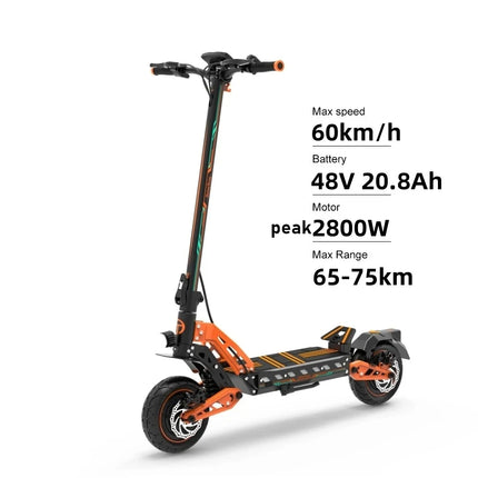 DT10 doppio motore 3300w52V20.8AH IPX5 scooter elettrico adulto potente scooter elettrico fuoristrada professionale super scooter 70 kmh