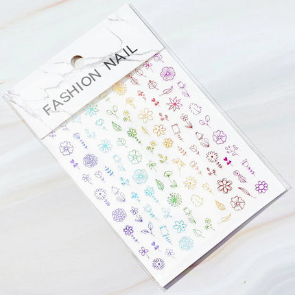 1PC 26-English Alphabet Number 3D Self-adhesive Nail Art Decal Sticker Word Small Letter Nail Decals Sticker Manicure Decoration