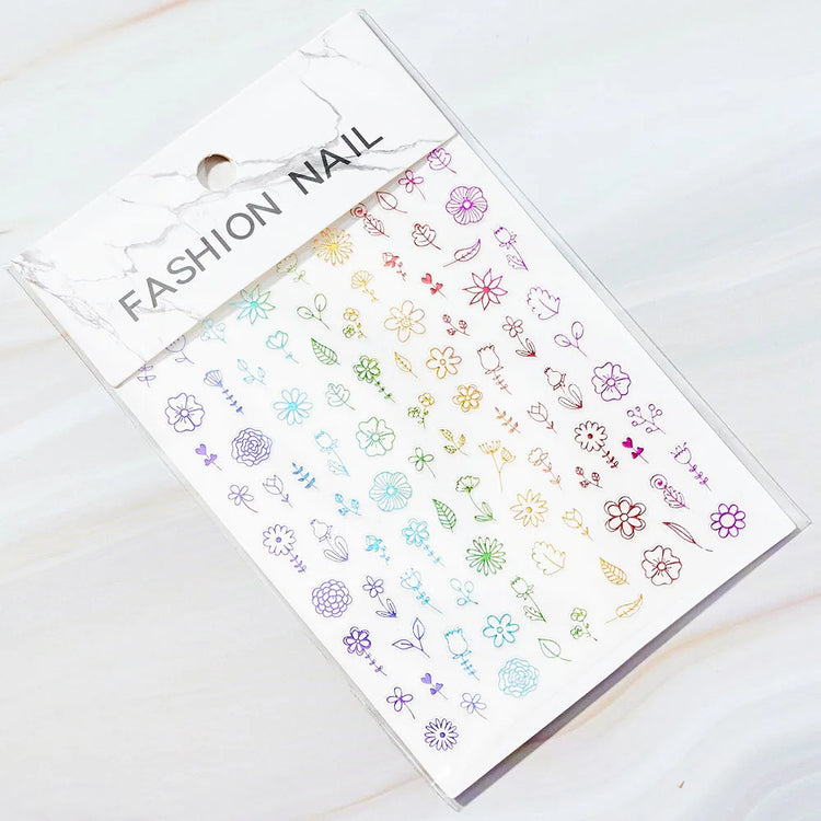 1PC 26-English Alphabet Number 3D Self-adhesive Nail Art Decal Sticker Word Small Letter Nail Decals Sticker Manicure Decoration