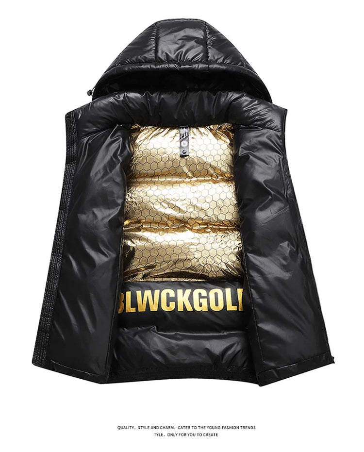 brand Men Vest down waistcoat winter sleeveless jacket men's lightweight waistcoat thick Sleeveless warm Waistcoat Man
