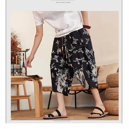 Pantaloncini da Spiaggia Estivi 2026 da Uomo, in Cotone Traspirante, Comodi, Casual, a Gamba Larga, Taglie Forti fino alla 8XL