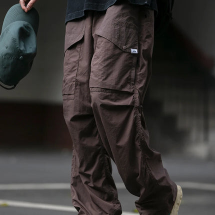 Spring Summer Korean Outdoor Functional Waterproof Cargo Pants For Men Clothing Harajuku Joggers Casual Breathable Pants Male