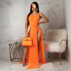 Copricostume Estivo da Donna, Abito da Spiaggia Sexy in Rete Trasparente, Vestito Lungo Senza Maniche con Spalline platinumshop