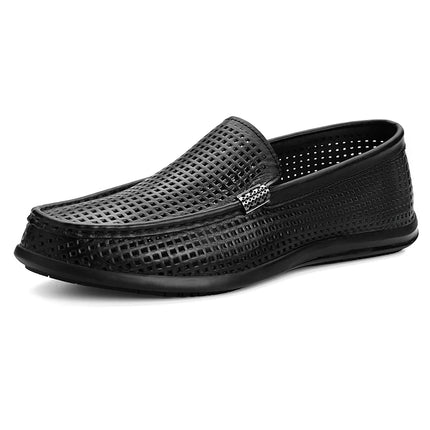 2025 Estate Scava Fuori Penny Mocassini Da Uomo Scarpe Da Barca Traspirante Uomo Mocassini In Pelle Slip On Appartamenti Mens Casual Scarpe Da Guida