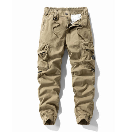 Mens Cargo Pants Autumn Winter Casual Mens Pant Baggy Regular Cotton Trousers Male Combat Military Tactical Pants Multi Pockets