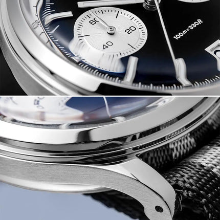 ADDIESDIVE NEW Men's Watches VK64 Movement Quartz Wristwatch Waterproof 100m Chronograph AR Coating 38mm Luxury Watch Man AD2095