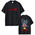 T-shirt grafica Rock Band Gorillaz uomo donna Hip Hop musica pop gotica manica corta uomo maglietta girocollo in morbido cotone di alta qualità