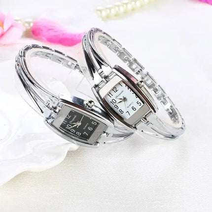 I più nuovi braccialetti per orologi da polso da donna Orologi da donna in acciaio inossidabile di moda Orologio da donna al quarzo Orologi Reloj Mujer platinumshop