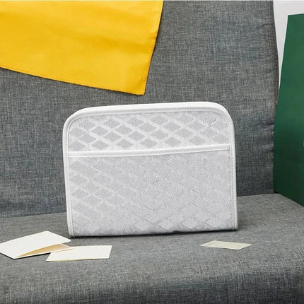Borsa a tracolla unisex in vera pelle, borsa multifunzione da portare sotto il braccio, borsa portadocumenti portatile per viaggi d'affari