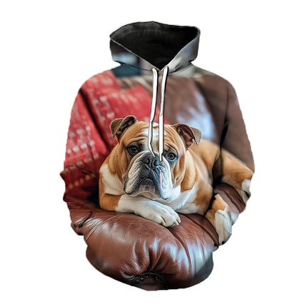 Kawaii Dog Animal 3D Print Hoodies Men Women Hooded Sweatshirts Harajuku Pullover Fashion Street Tracksuit Man Coat Clothing