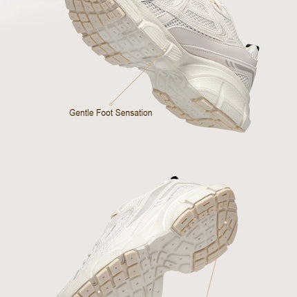 Baasploa Scarpe da corsa retrò da donna Scarpe da jogging sportive con lacci in rete da esterno Scarpe casual leggere e traspiranti antiscivolo da donna