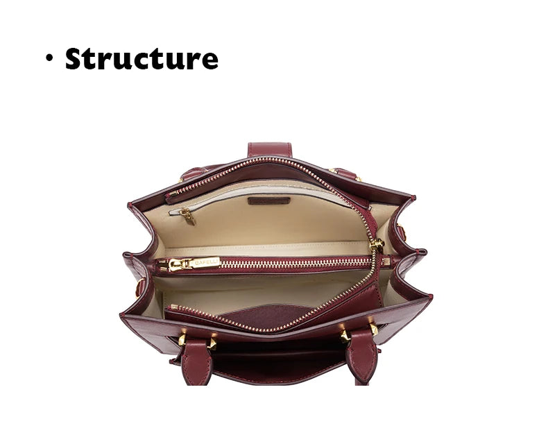 BAFELLI Borsa da donna in pelle di lusso 2025 Nuovo modello Borsa a tracolla portatile multi-scomparto di grande capacità Pendolari di moda