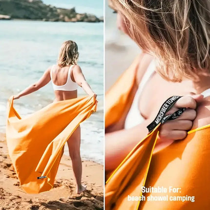 Super absorbent quick-drying soft travel towel for outdoor sports, can be used for travel, yoga, beach, bathing